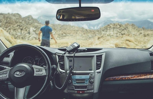 dashboard with radio