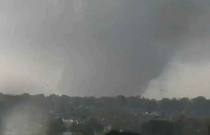 tornado in sky
