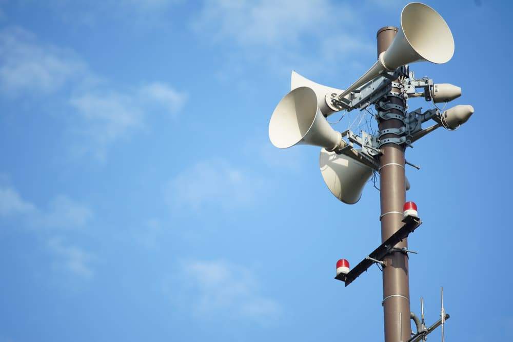 outdoor tornado siren
