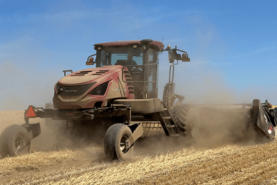 tractor in field