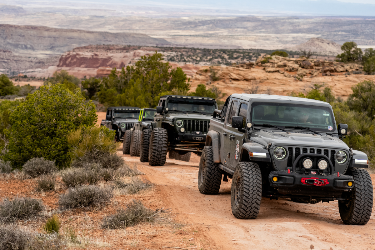 Jeeps go up hill
