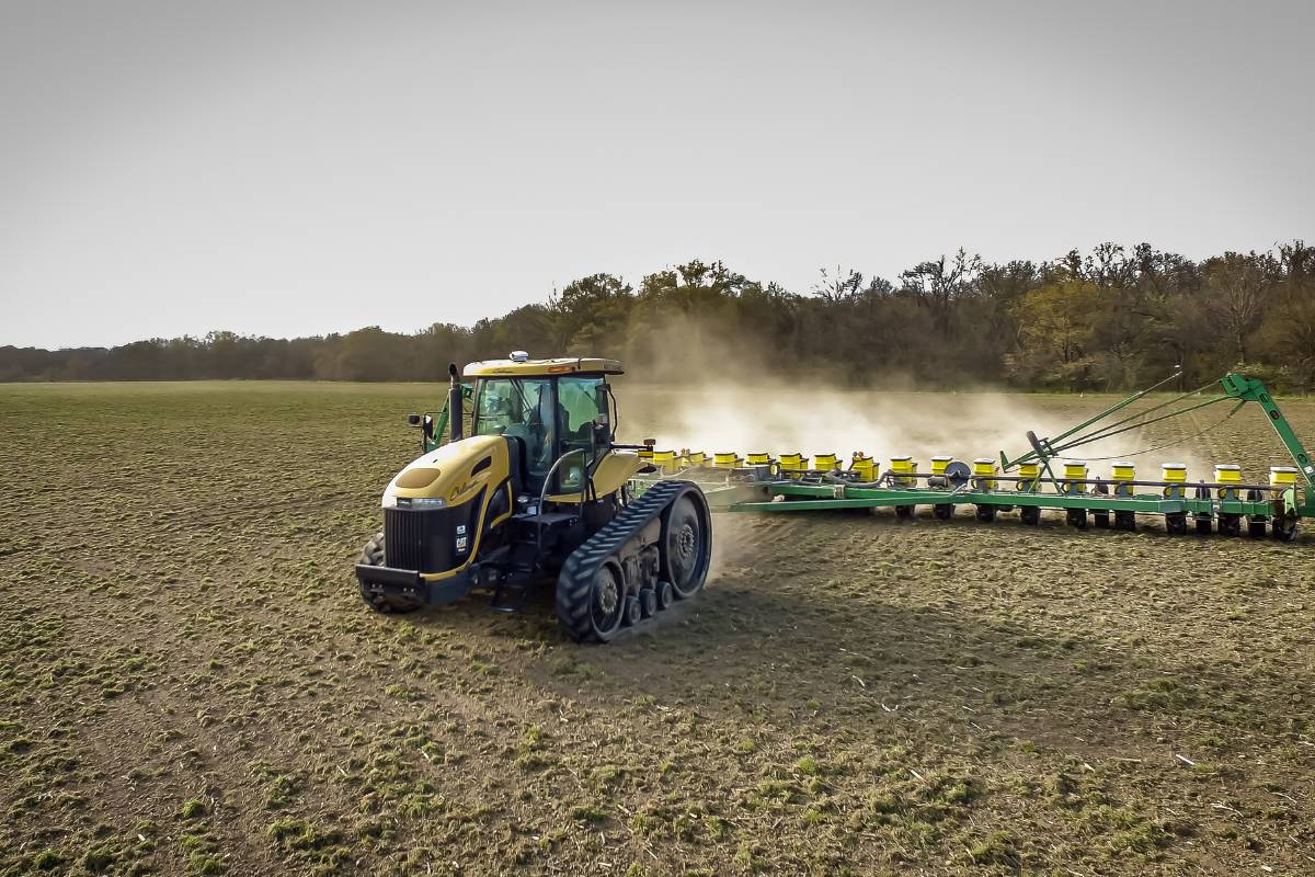 tractor in field