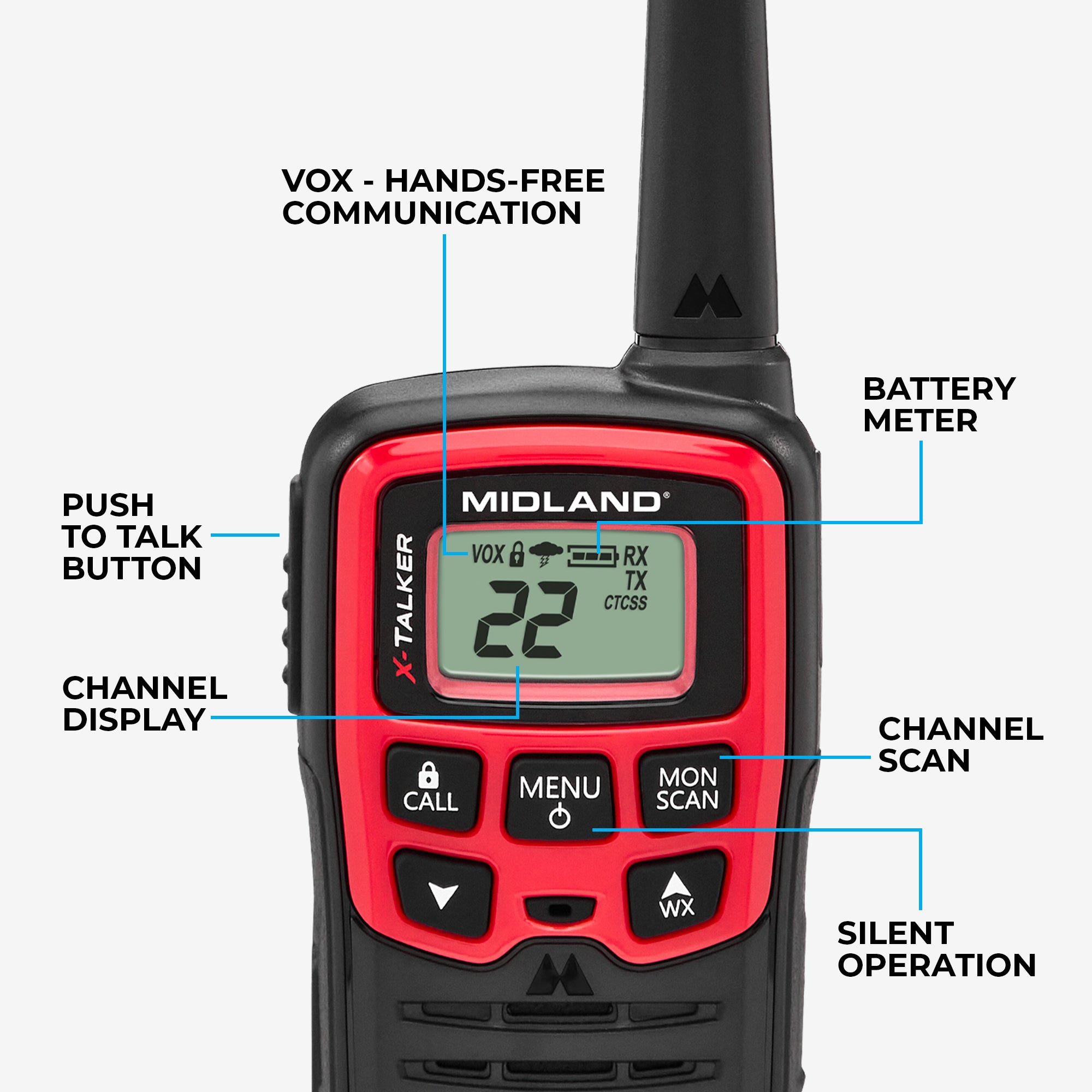 Portable Emergency Radio Two‑Way Radio Bundle - EX37VP