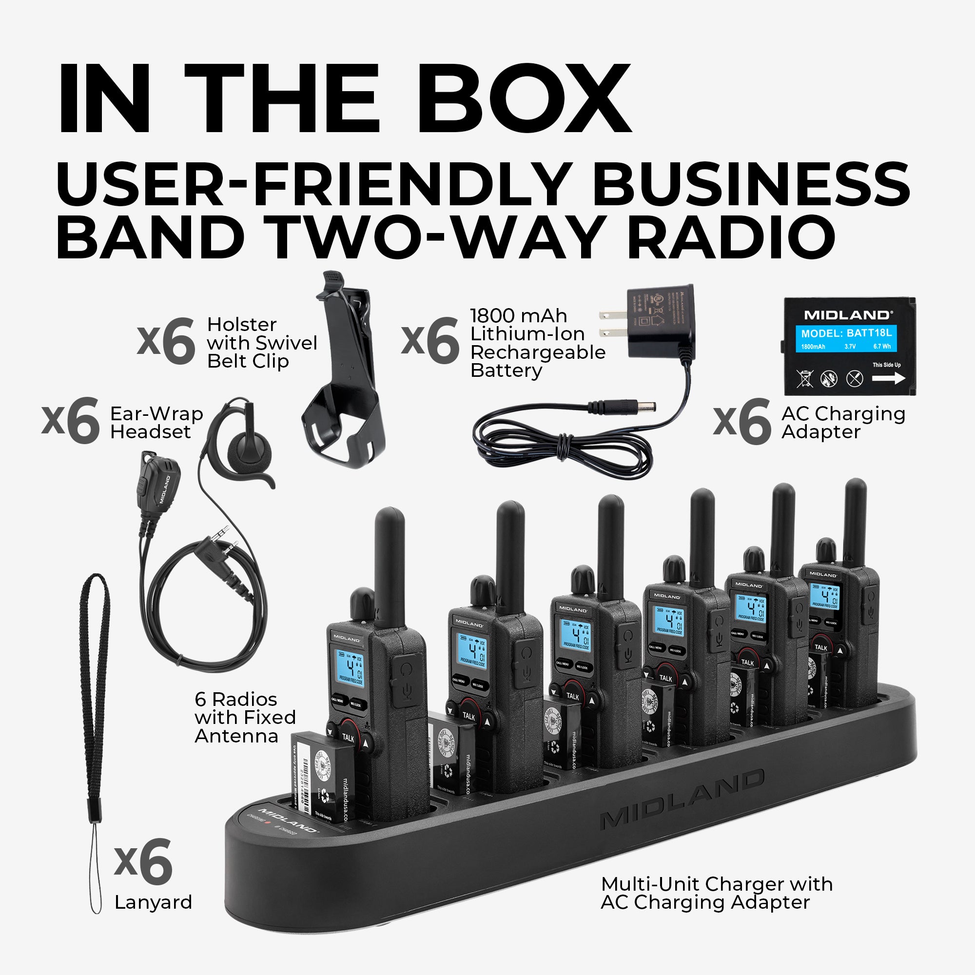 BR180 BizTalk Radio 6-Pack Bundle - BR180X6BGC