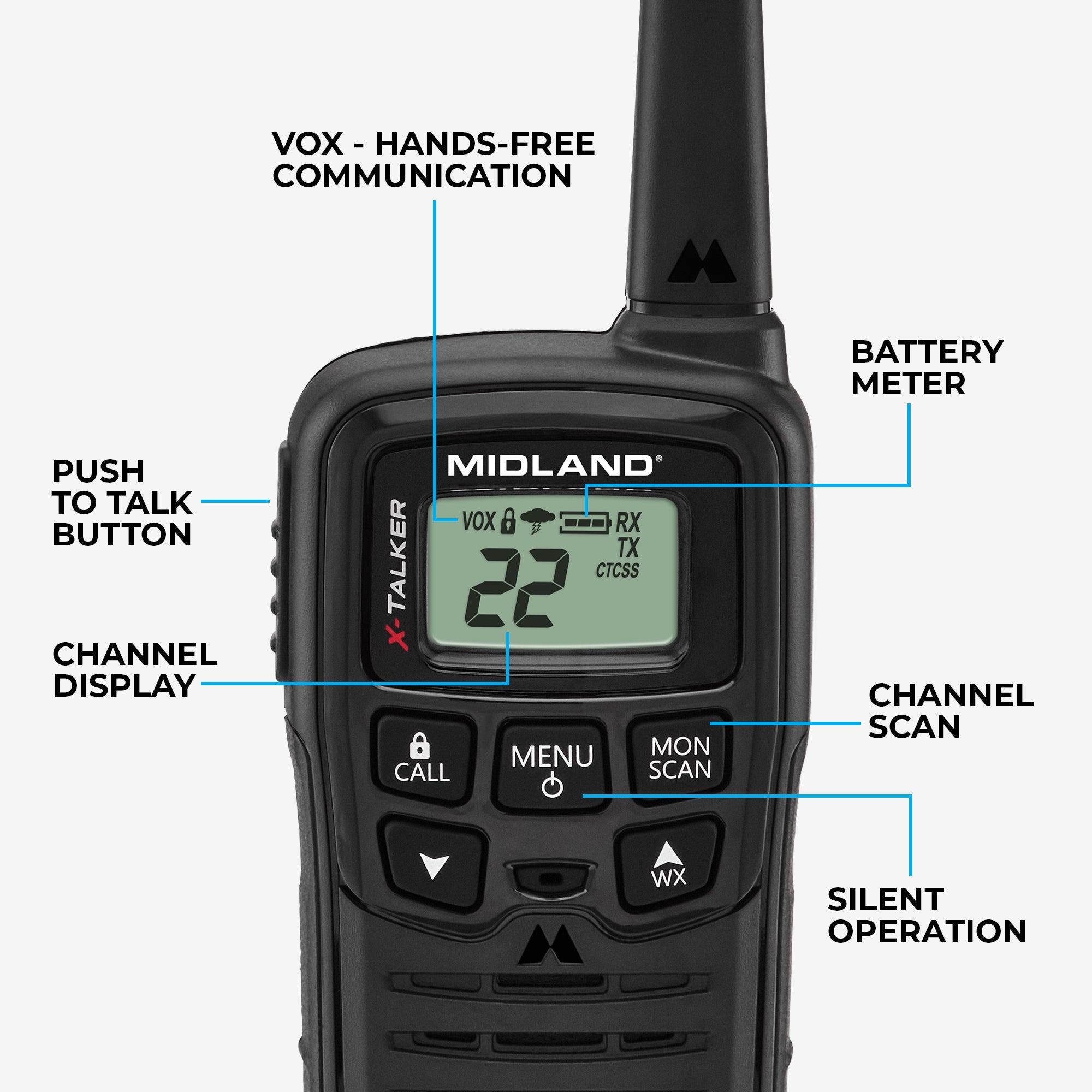 T10 X-Talker FRS Walkie Talkie 2-Pack - T10