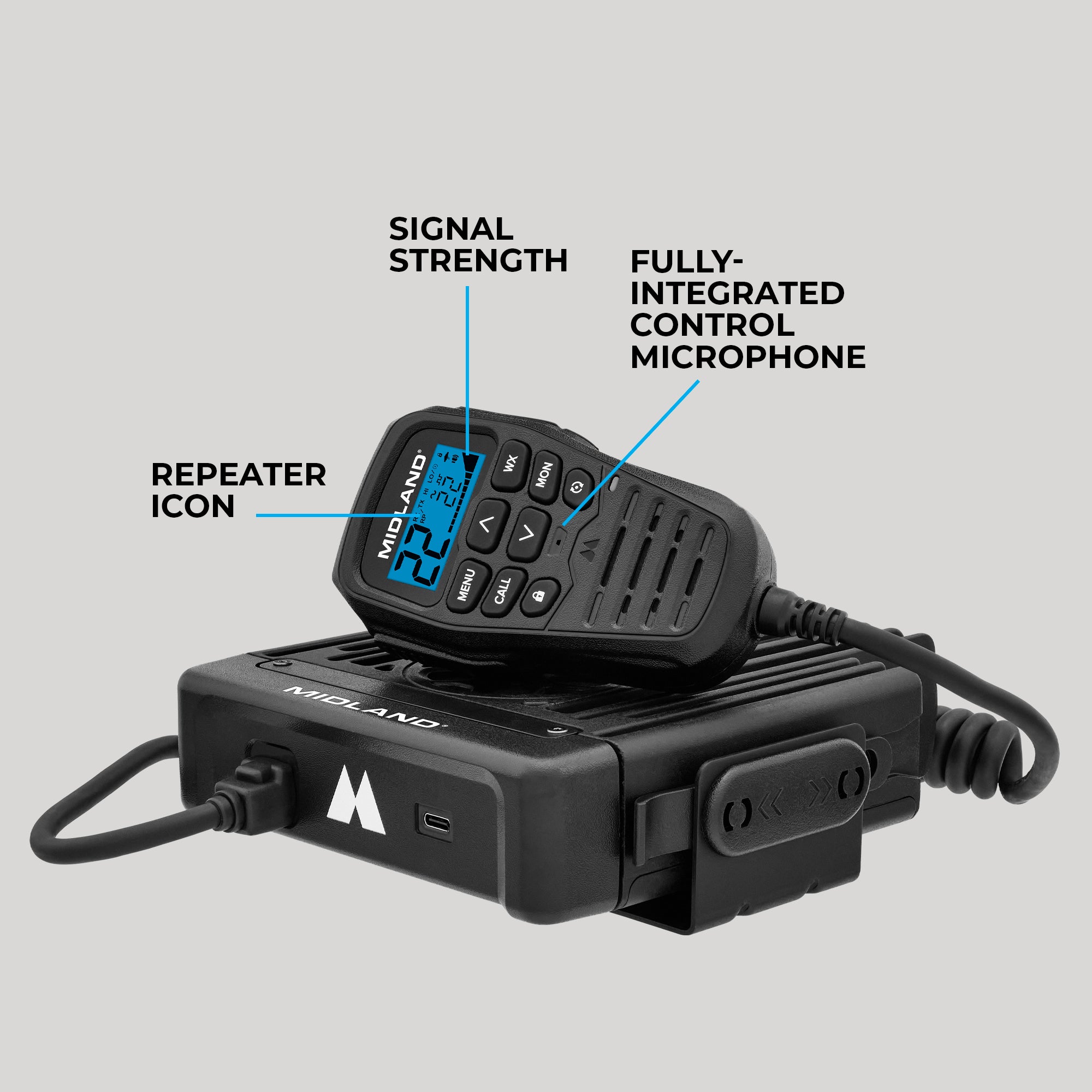 MXT575BBM 50W MicroMobile GMRS Two-Way Radio | Hero Trail Kit