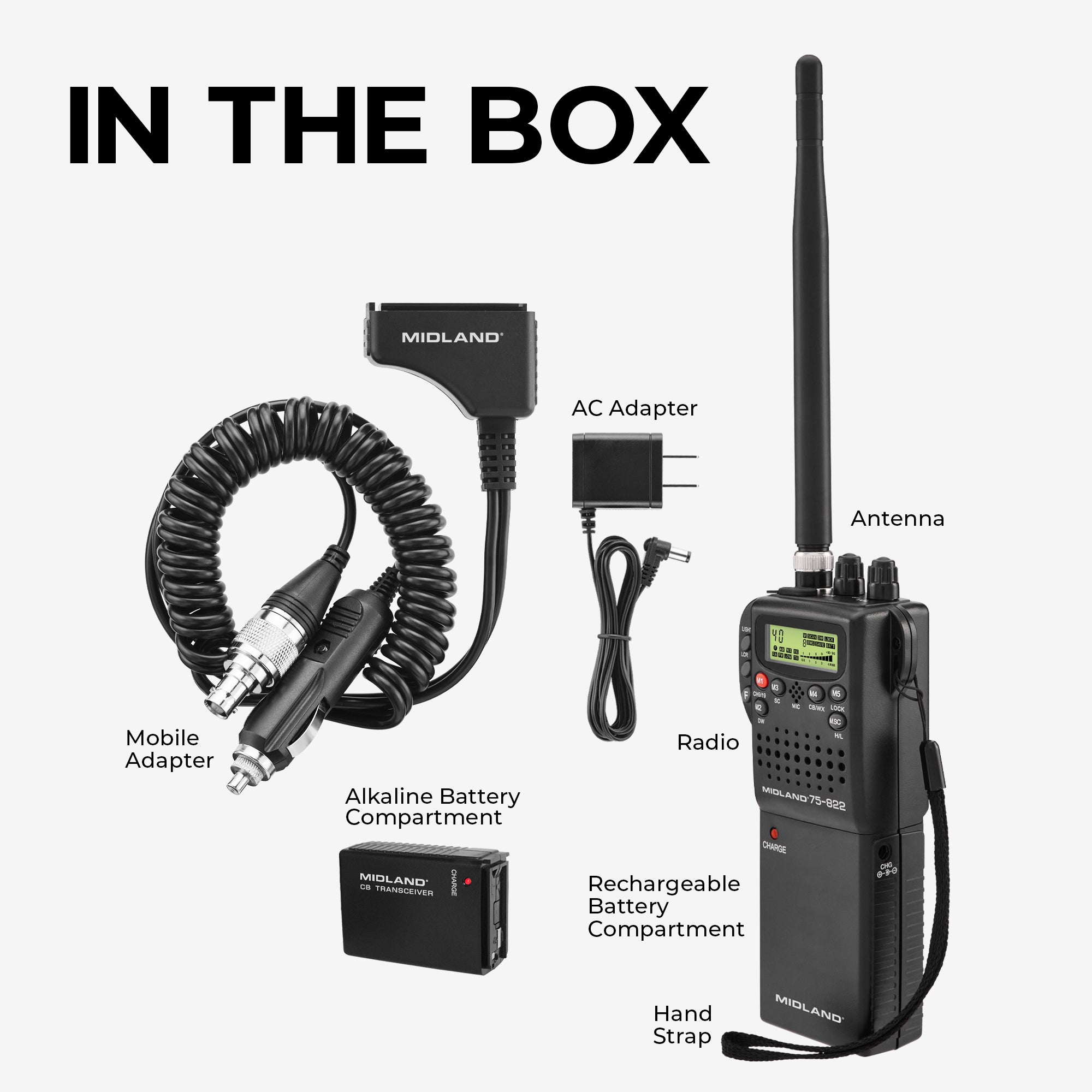 75-822 - Mobile CB Radio 4-Watt Output - 75-822