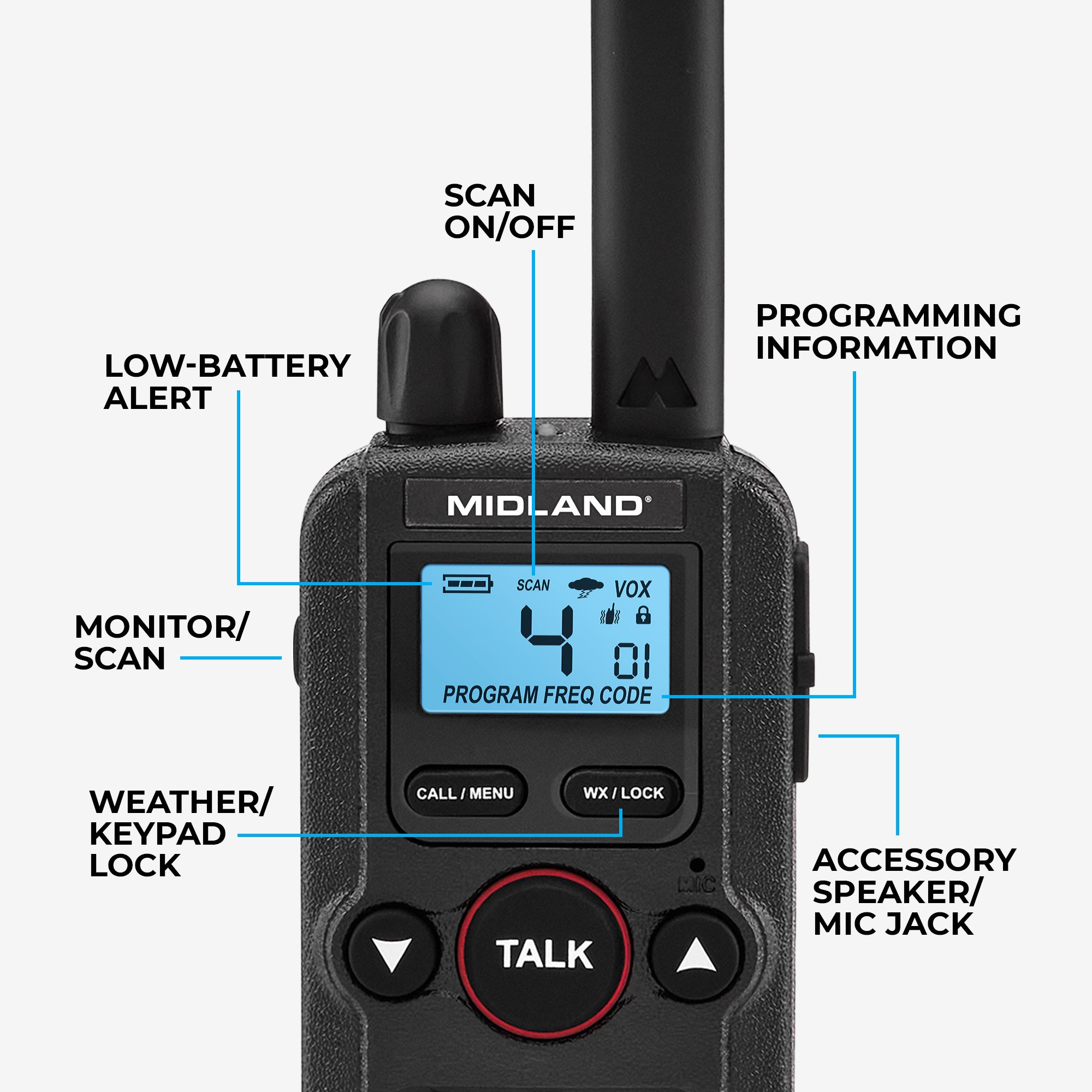 BR180 BizTalk Business Band Two‑Way Radio - BR180