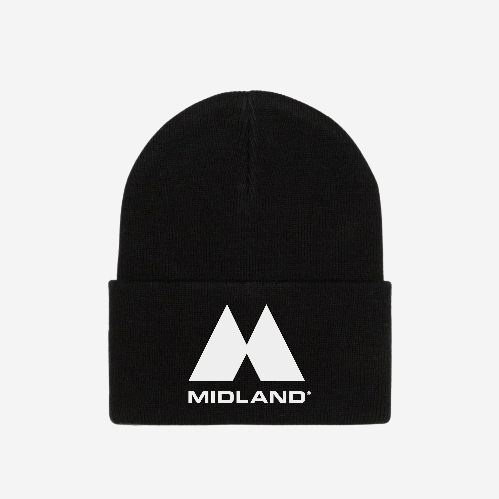Large Black and Grey Pom Beanie - Est. 