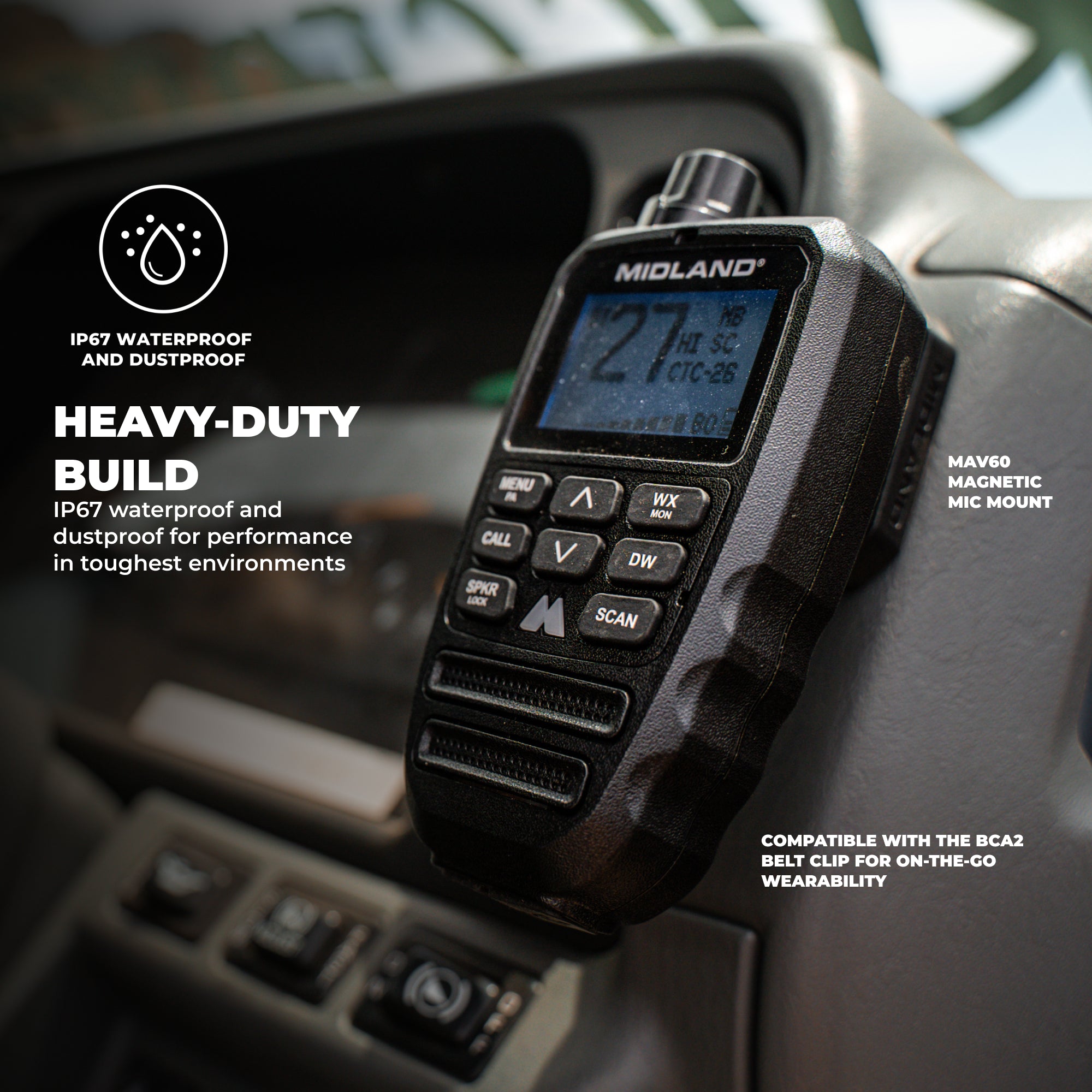 MXT295 PRO 15W MicroMobile GMRS Two-Way Radio