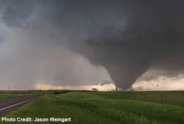tornado touches down