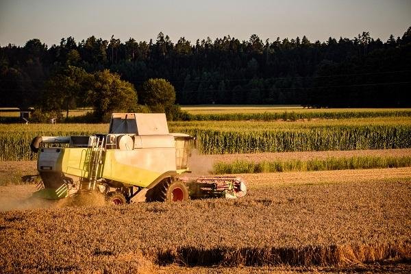 tractor in field