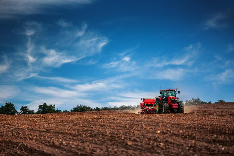 tractor in field