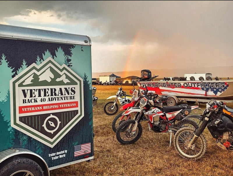 bikes next to trailer