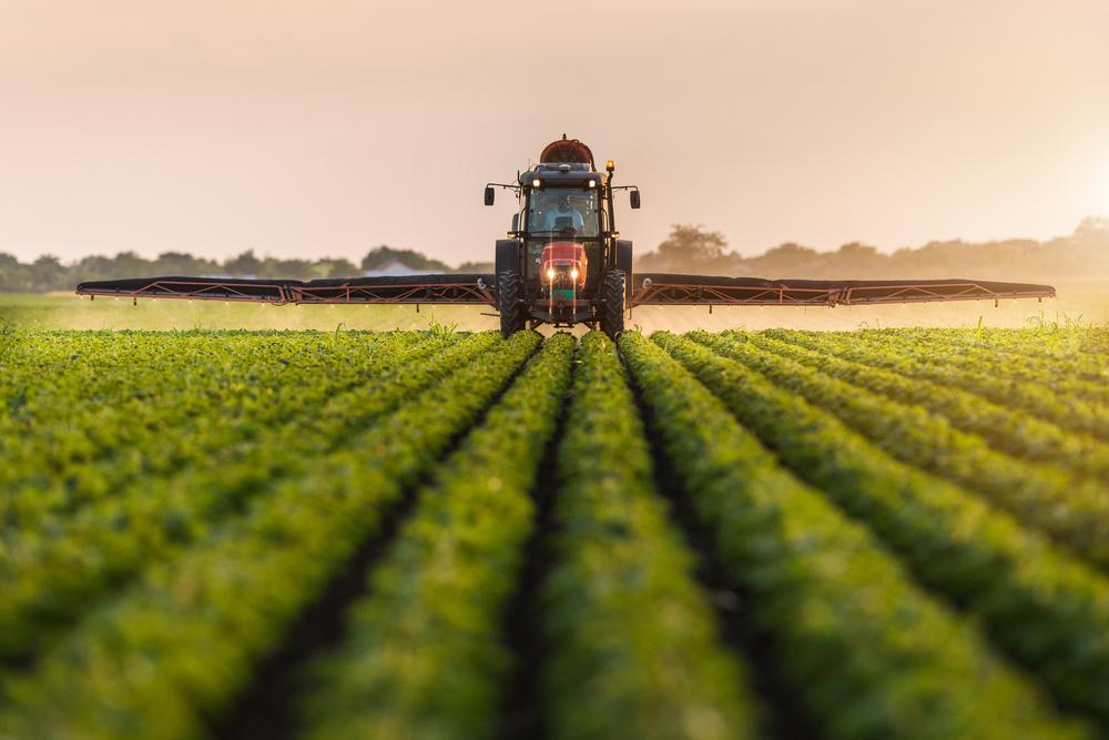 tractor in field