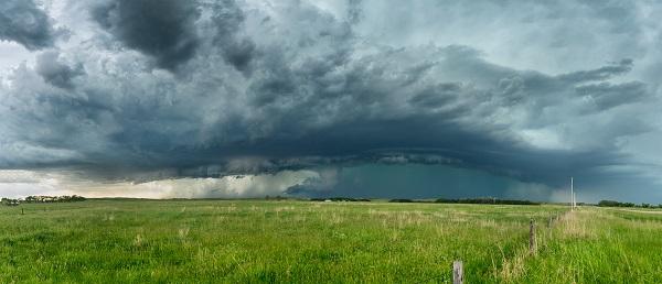 stormy field