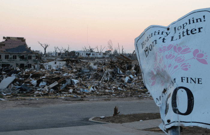 tornado damage