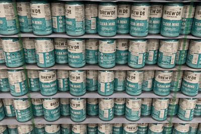 cans of kombucha