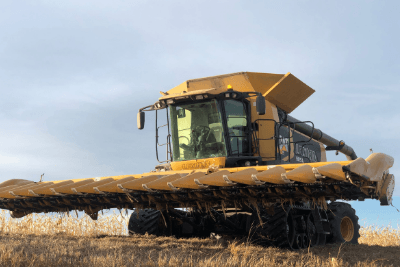 tractor in field