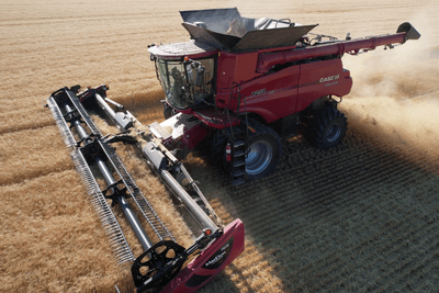 farming equipment in field