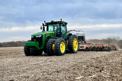 tractor in field