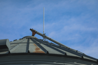repeater on grain silo
