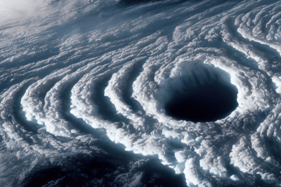 image of hurricane from space