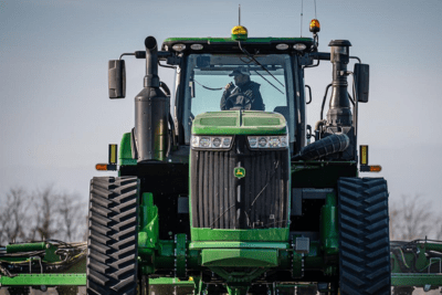 combine in field