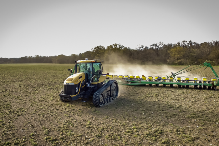 tractor in field