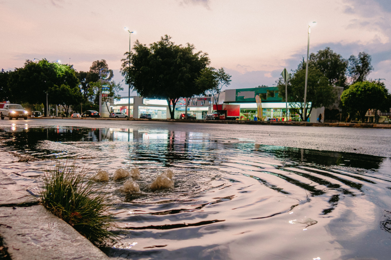 flooded street
