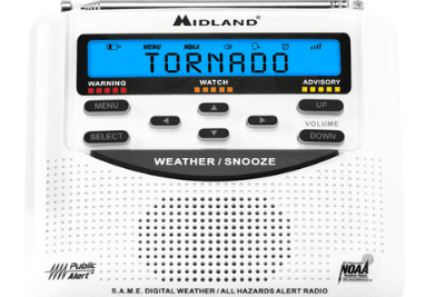 NOAA Weather Radio with tornado alert