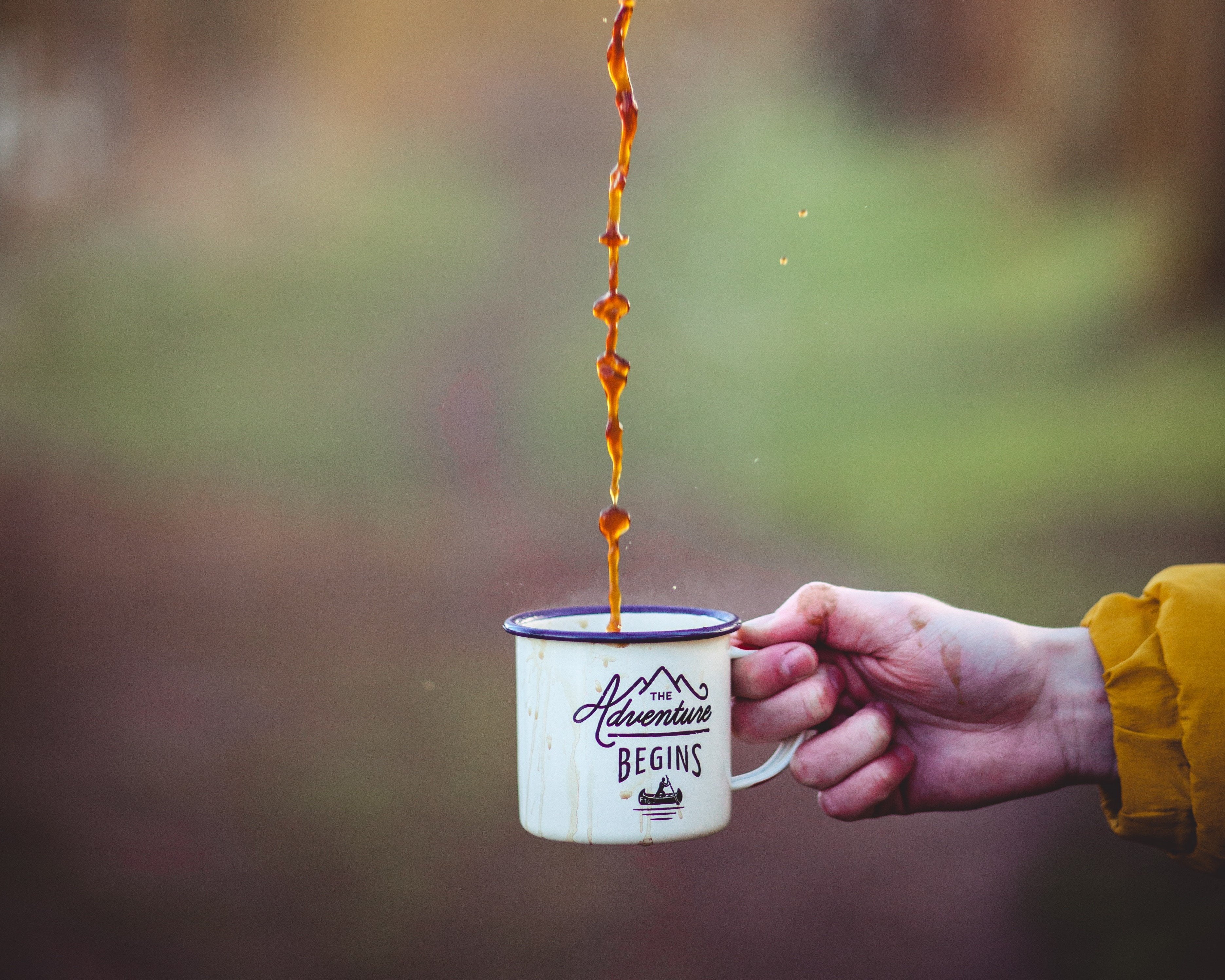 coffee pouring into mug
