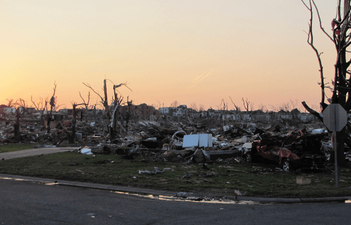 tornado damage