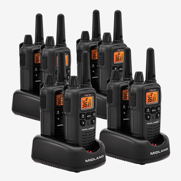 LXT600 FRS License Free Two-Way Radio 8-Pack Bundle - LXT600BBX4