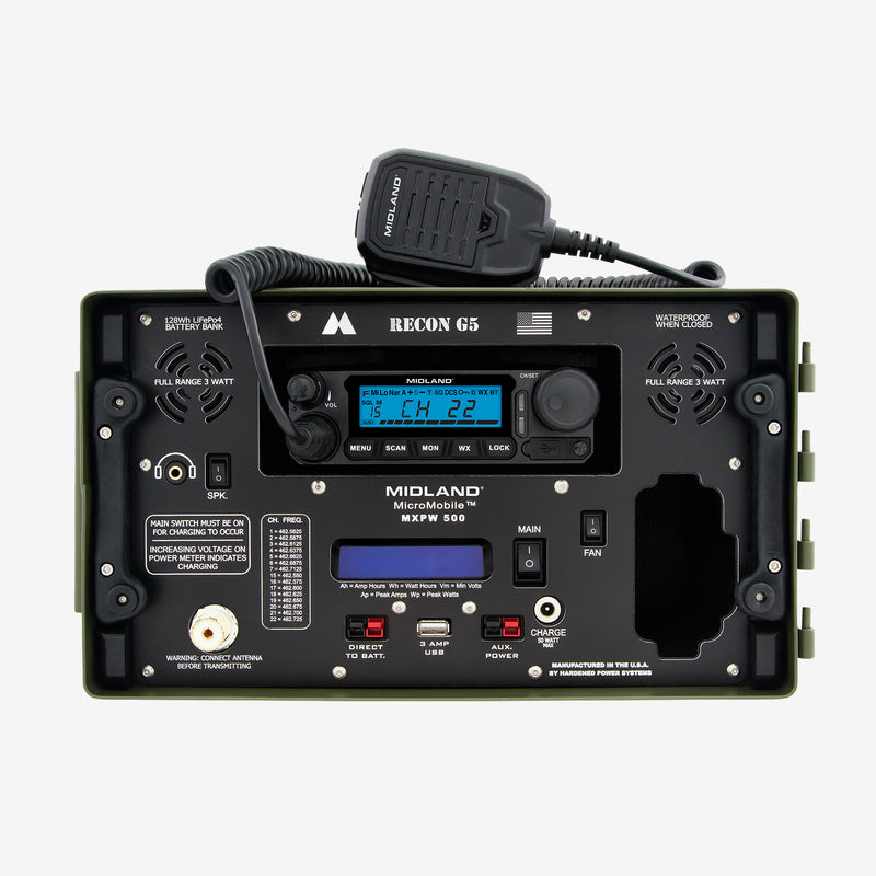 MicroMobile® GMRS Ammo Can Base Station for MXT500 - MXPW500