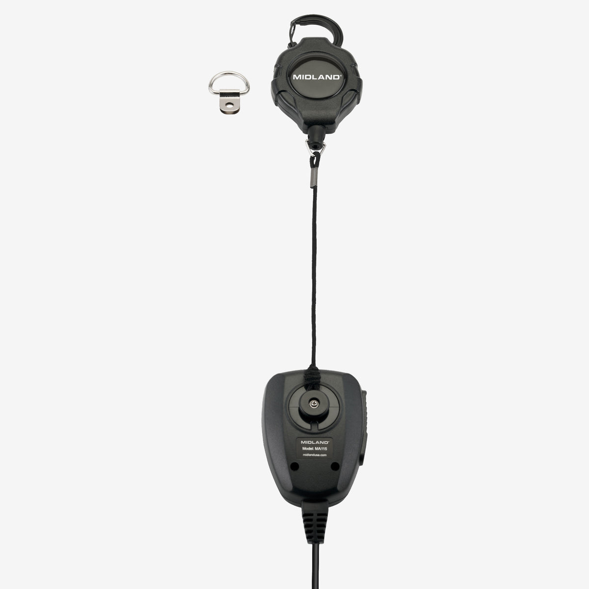 MicroMobile® Retractable Microphone Tether - MXMCBK