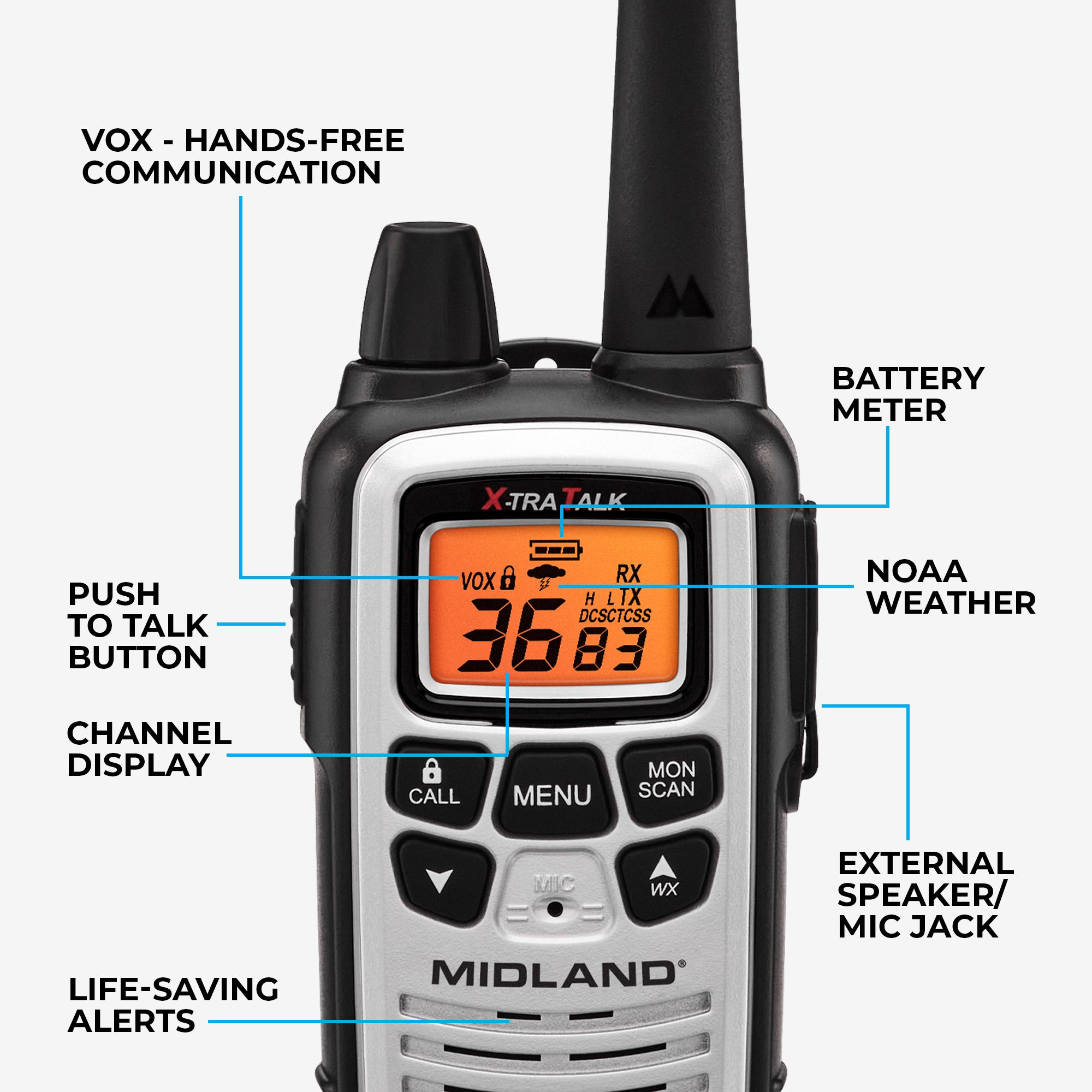 カ*シ様 RALEIGH ラリー CYbERdYNE GLAY RADIOTSモ LXT600VP4 30-Mile Walkie Talkies | Midland Radio – MIDLAND