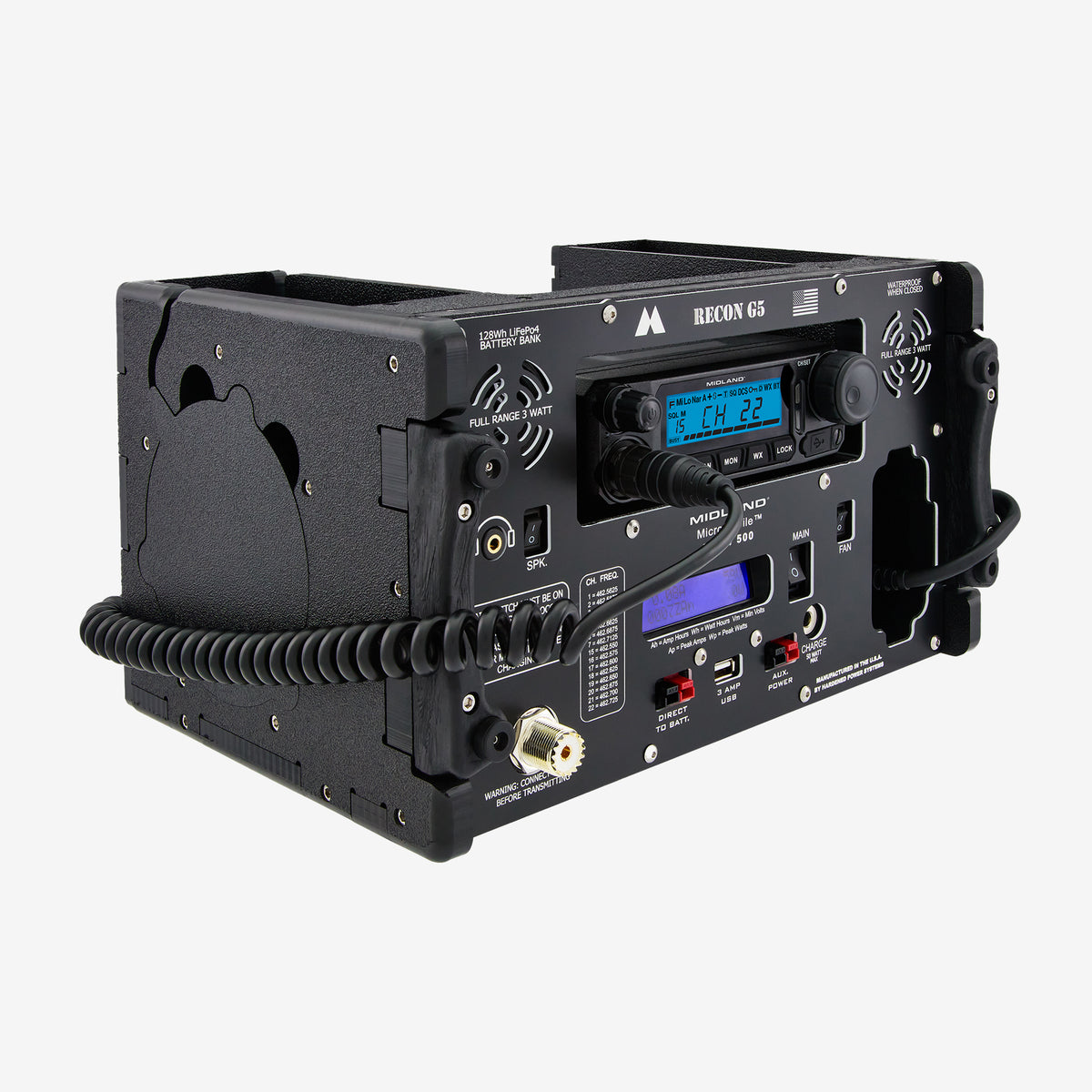 MicroMobile® GMRS Ammo Can Base Station for MXT500 - MXPW500