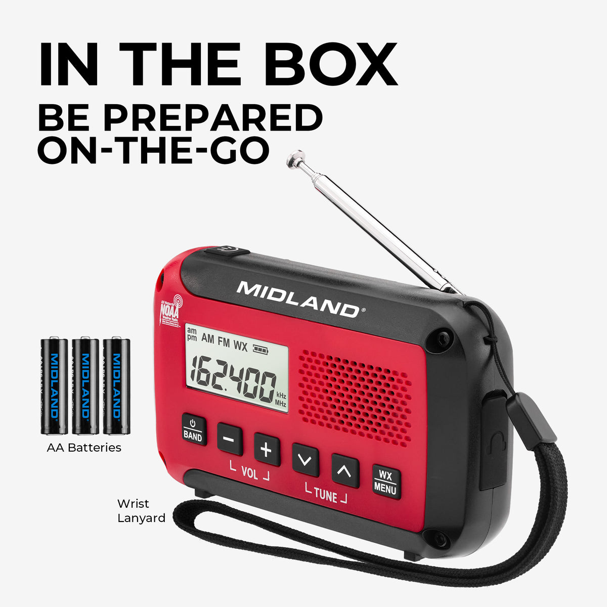 ER10 Portable Emergency Weather Alert Radio - ER10VP