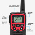 Portable Emergency Radio Two‑Way Radio Bundle - EX37VP