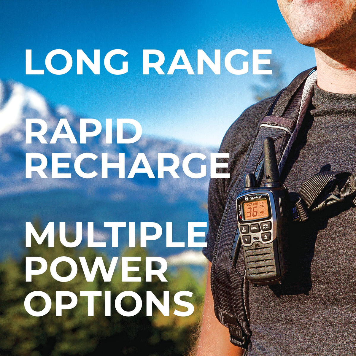 Midland T71VP3 X-TALKER Walkie Talkies - 2-Pack Long Range FRS Radios With NOAA Weather