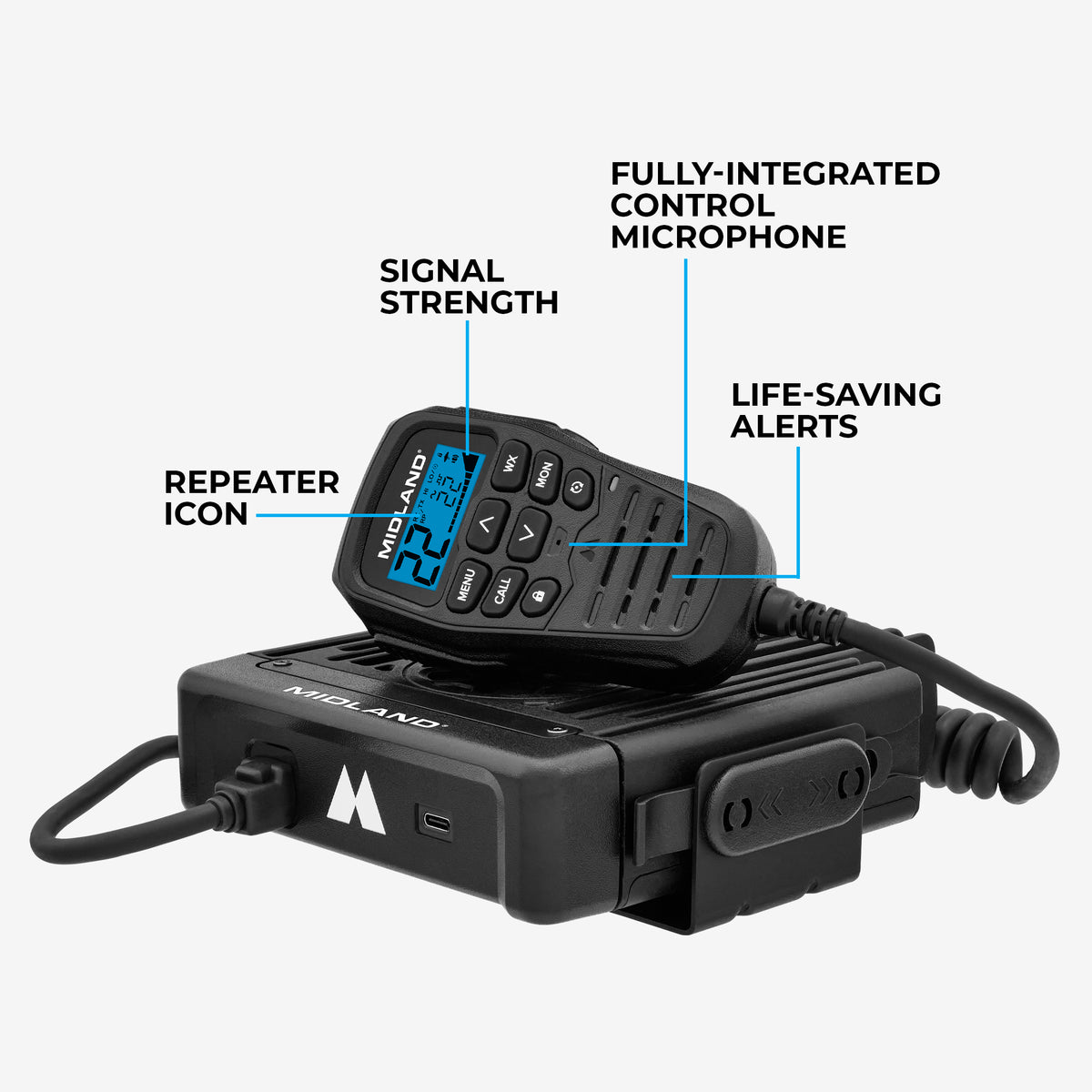 MXT575 MicroMobile® GMRS 50-Watt Two-Way Radio - MXT575