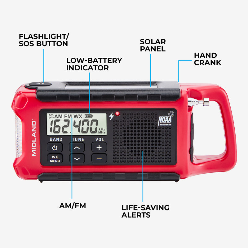 ER210 Portable Emergency Crank Weather Radio - ER210