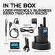 BR180 BizTalk® Business Band Two-Way Radio with LCD Backlit Display - BR180