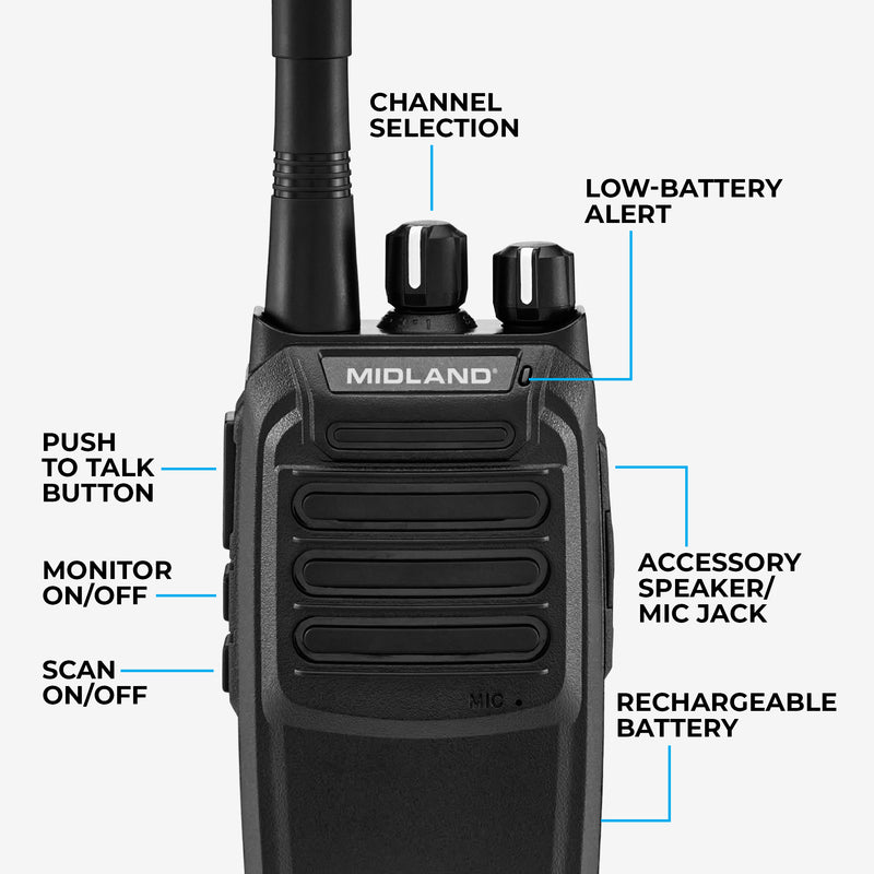 BR200 BizTalk® Business Band Two-Way Radio Bundle - BR200X6BGC