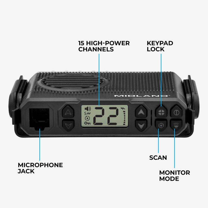 MXT105 MicroMobile® GMRS 5-Watt Two-Way Radio - MXT105