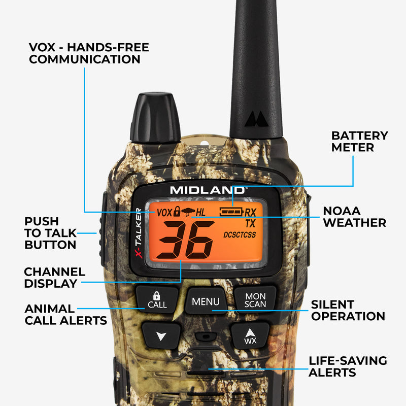 T75 X-Talker® FRS Two-Way Radio Camo - T75VP3