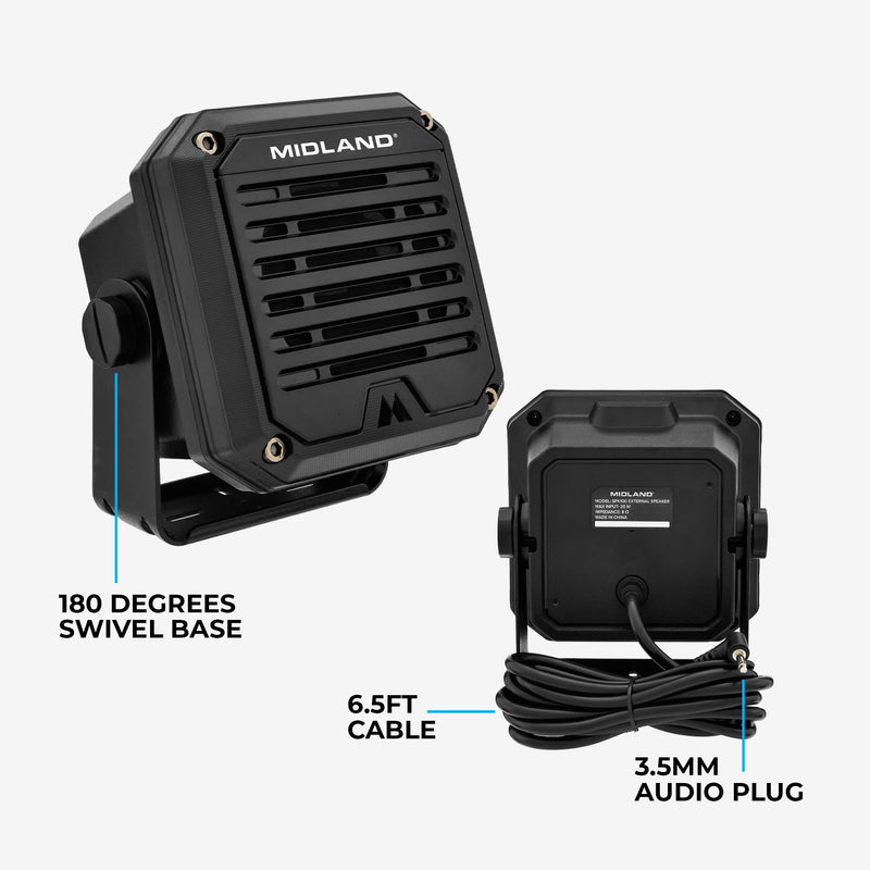 Free Speaker Bundle 15-Watt Two-Way Radio with Bracket Mount Antenna - MXT115AGVP3SP