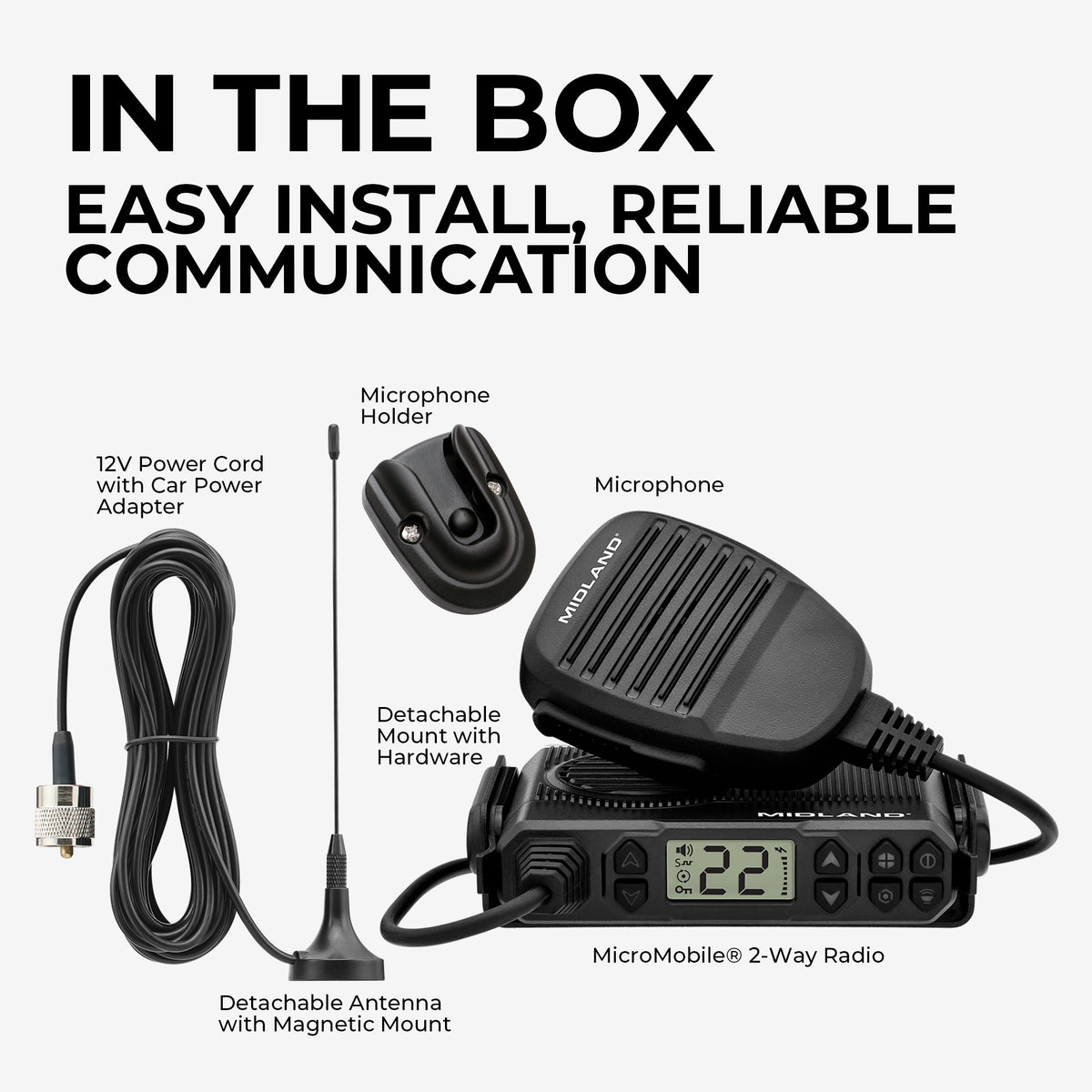 MXT105 MicroMobile® GMRS 5-Watt Two-Way Radio - MXT105