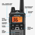 T290 X-Talker GMRS Walkie Talkie 2-Pack - T290VP4